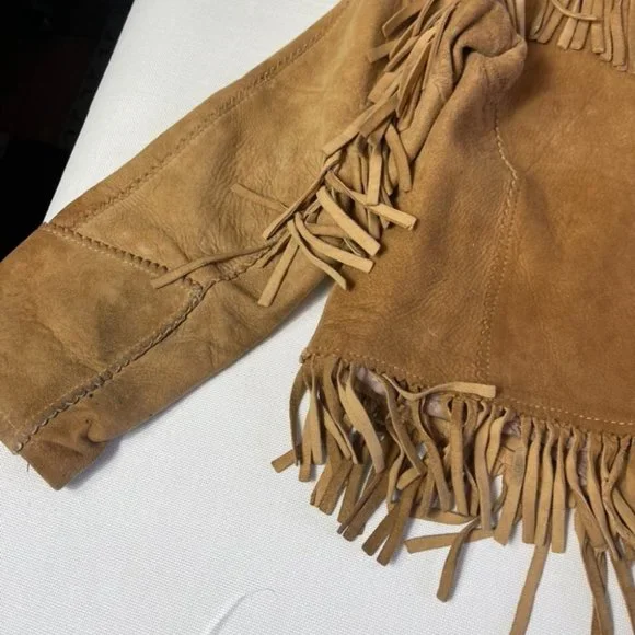 Vintage1930's Honeysuckle Kid Buckskin Leather Fringed Jacket